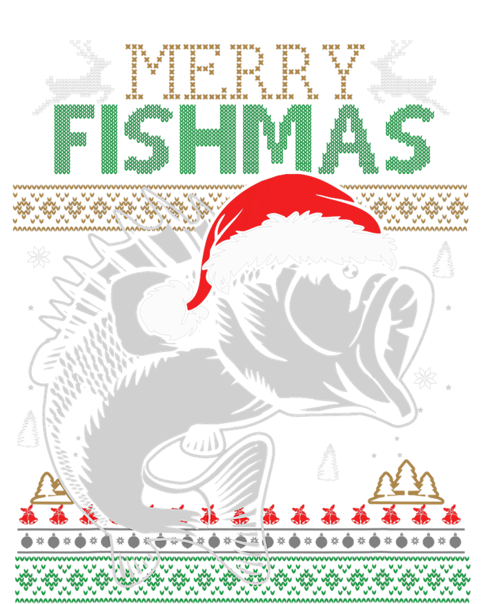 Merry Fishmas Funny Merry Christmas Fishing Lover Sustainable Bucket Hat