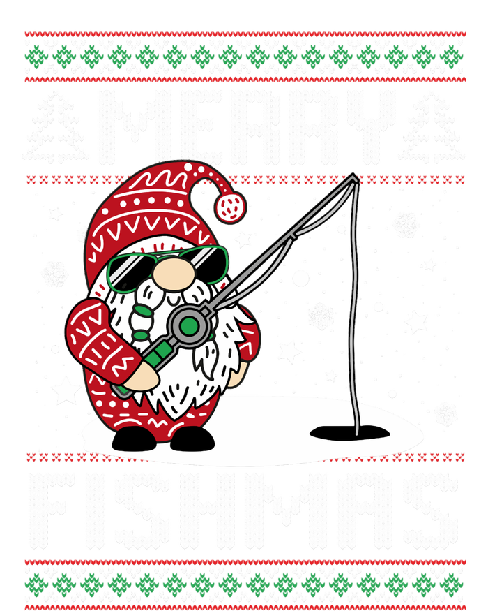 Merry Fishmas Fishing Gnome Christmas Santa Fisherman T-Shirt