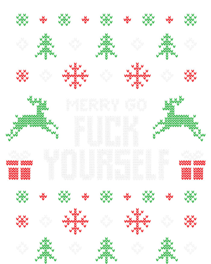 Merry Go Fuck Yourself I Funny Ugly Christmas Christmas Women's Perfect Tri Rocker Tank