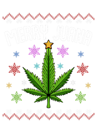 Merry Juana Ugly Christmas 420 Cannabis Marijuana Leaf Weed Ladies Essential Flowy Tank