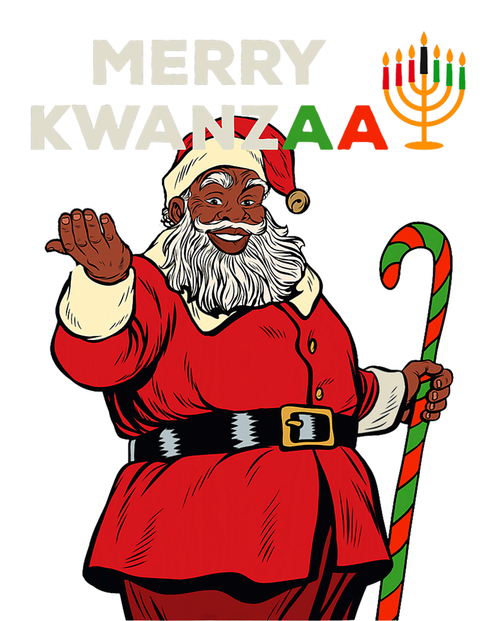 Merry Kwanzaa Santa Black Christmas African American T-Shirt