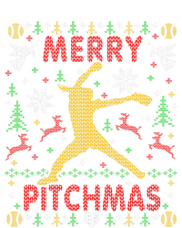 Merry Pitchmas Fastpitch Softball Pitcher Ugly Christmas Tank Top