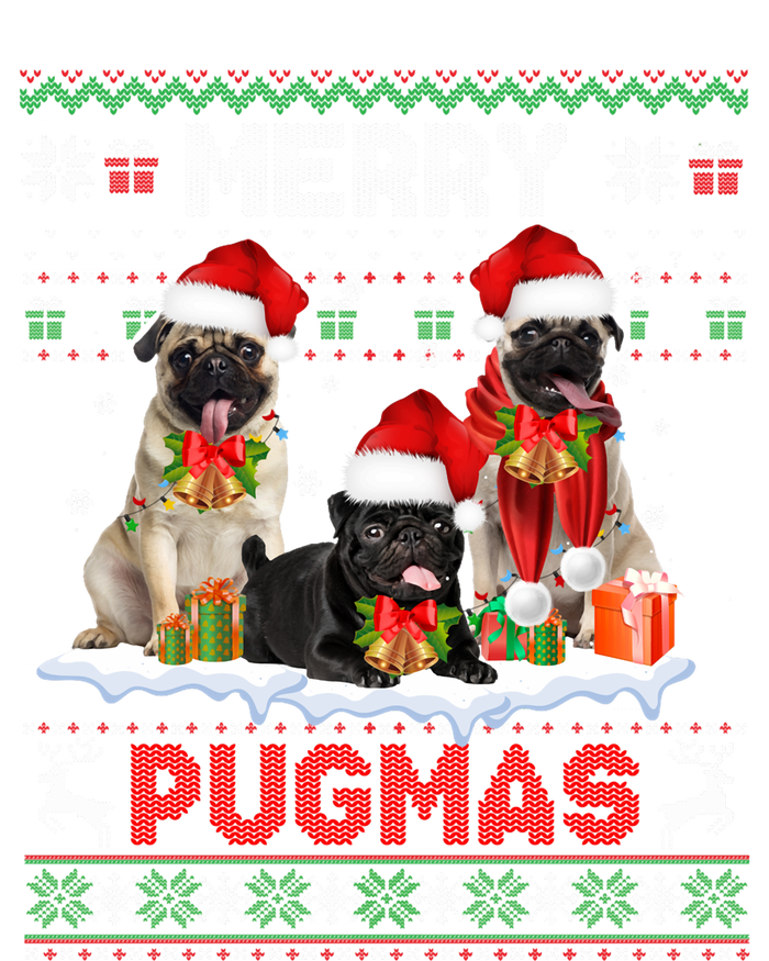 Merry Pugmas Christmas Ugly Sweater Pug Lover Family Pajama Snapback Five-Panel Rope Hat