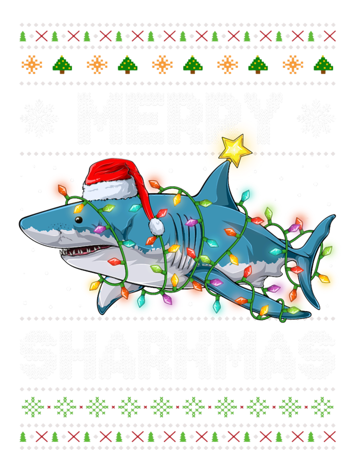 Merry Sharkmas Shark Santa Ugly Christmas Lights Xmas Legacy Cool Fit Booney Bucket Hat