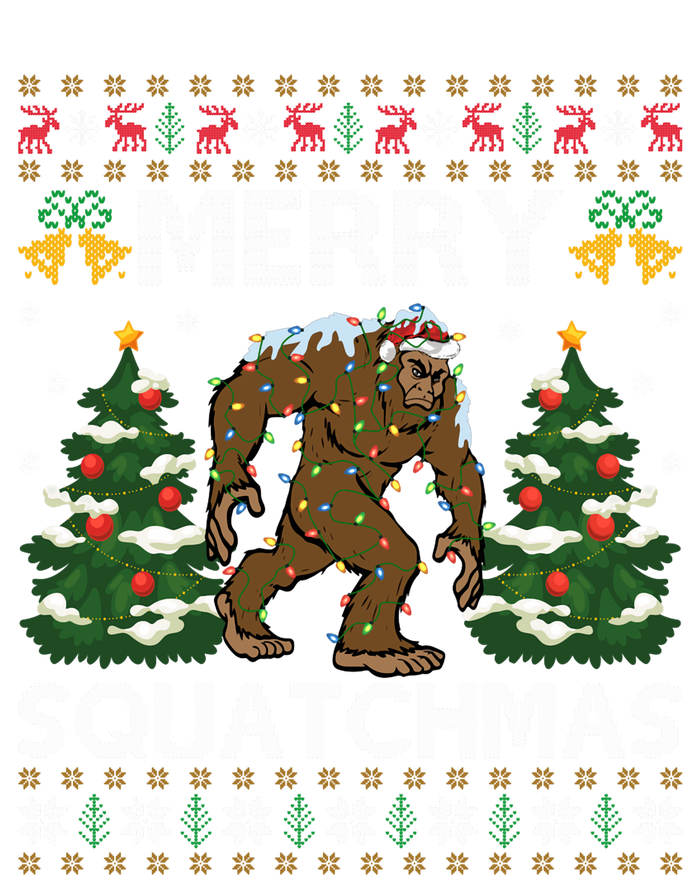 Merry Squatchmas Bigfoot Gift Ugly Santa Bigfoot Christmas Canvas