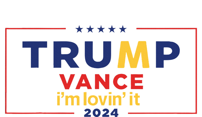 Trump Vance IM Lovin It 2024 Funny Saying Quote Trump Fried Ladies PosiCharge Competitor Racerback Tank