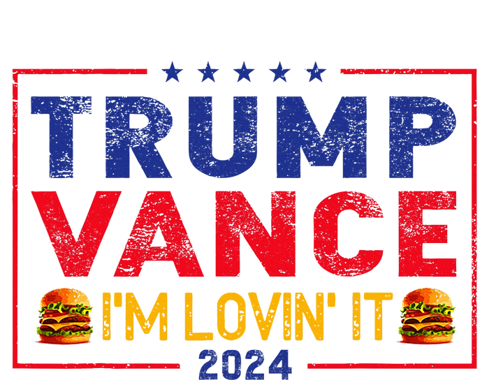 Trump Vance IM Lovin It Hamburger 2024 Tank Top