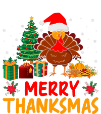 Merry Thanksmas Christmas Thanksgiving Turkey Santa T-Shirt