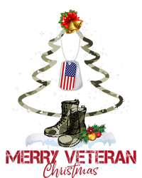 Merry Veteran Christmas Army Camo Xmas Tree Christmas Yupoong Adult 5-Panel Trucker Hat