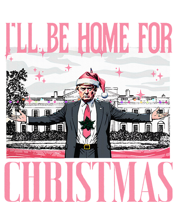 ILl Be Home For Christmas Funny Santa Claus Trump 2024 Hoodie