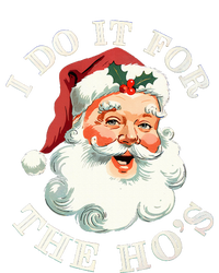 I Do It For The Hos Funny Inappropriate Christmas Santa Face Sustainable Beanie