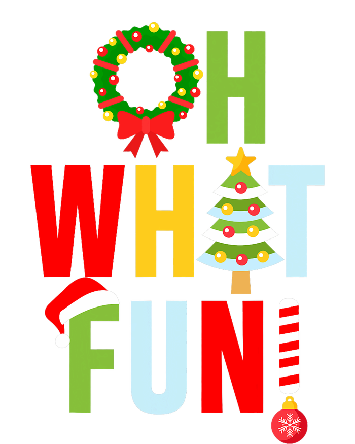 Oh What Fun Christmas With Wreath And Tree T-Shirt