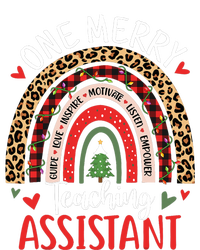 One Merry Teaching Assistant Rainbow Christmas Teacher Aide T-Shirt