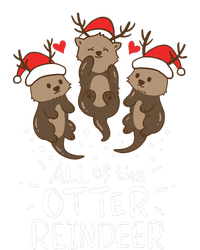 Otter Reindeer Deer Christmas Xmas Gift Present Women's Strappy Tank