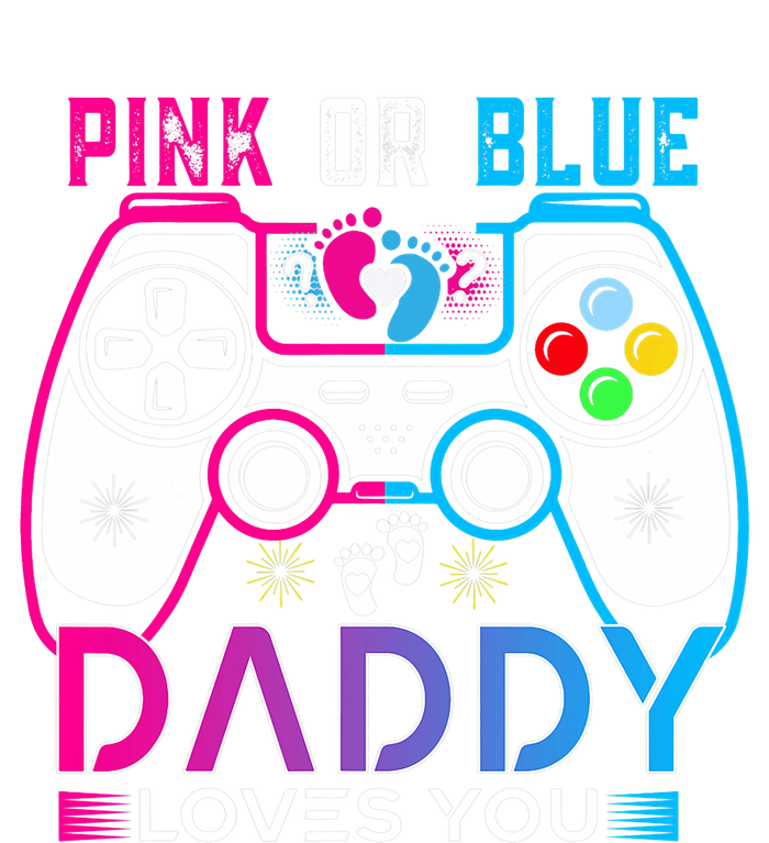 Daddy Loves You Gender Reveal Baby Gaming Dad 7-Panel Snapback Hat