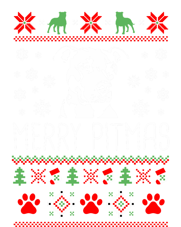 Pitbull Christmas Lovers Merry Pitmas Ugly Christmas Sweatshirt Sweatshirt