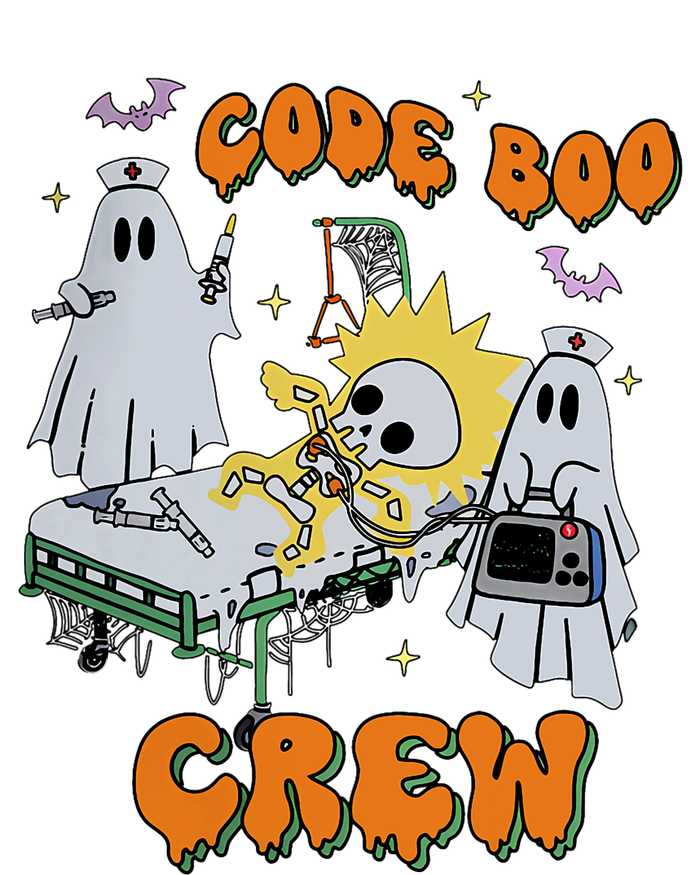 Code Boo Crew Funny Ghost Nurse Halloween Costume Nursing Performance Sprint T-Shirt