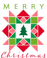 Quilter Merry Christmas Tree Quilt Block Quilting Coaster