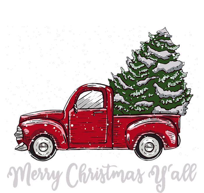 Red Truck Christmas Merry Christmas Yall T-Shirt