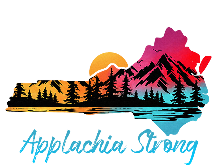 Appalachia Strong Nc Mountains Sunset Nature Lovers Tall Hoodie