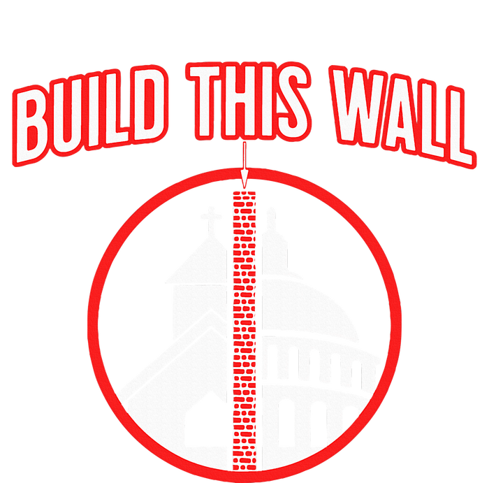 Build This Wall Separation Of Church And State Kids Tie-Dye T-Shirt