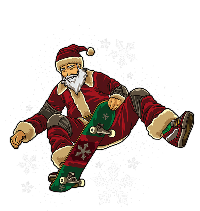 Santa Claus Does Tricks On A Skateboard Skate Xmas Performance Sprint T-Shirt