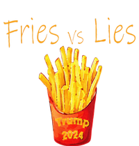 Fries Vs Lies Trump 2024 Drawstring Bag