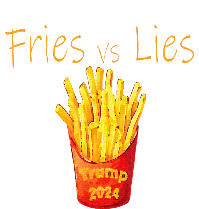 Fries Vs Lies Trump 2024 Drawstring Bag