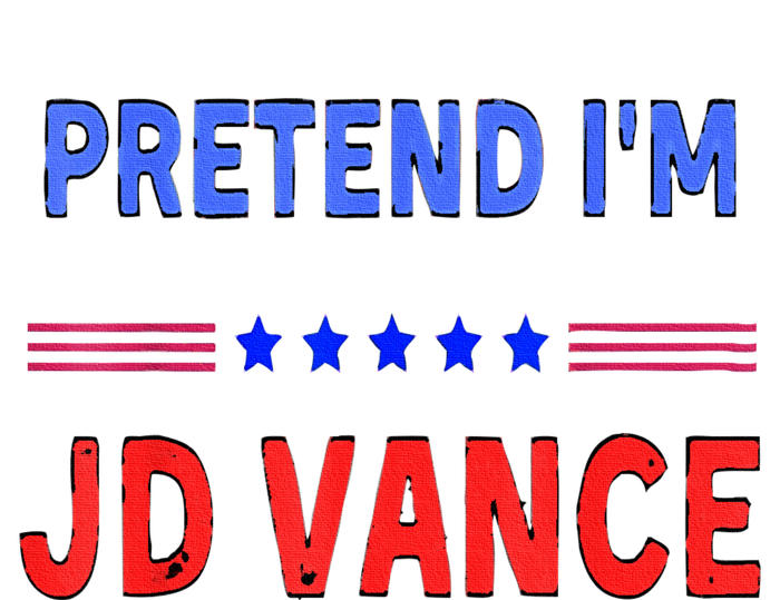 Pretend IM Jd Vance Funny Trump 2024 Lazy Halloween Costume Women's Perfect Tri Tunic Long Sleeve Shirt