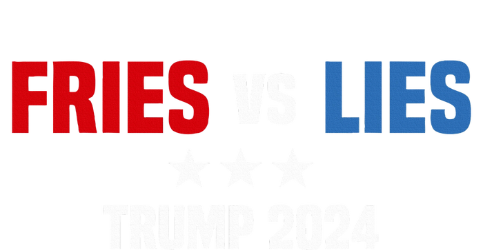 Fries Vs Lies Pro Trump Vance 2024 Women's Knotted Racerback Tank