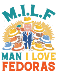 Milf Man I Love Fedoras Funny Hat Lover Stripe Pom Pom Beanie