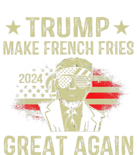 Make French Fries Great Again Trump 2024 French Fry Pom Pom 12in Knit Beanie