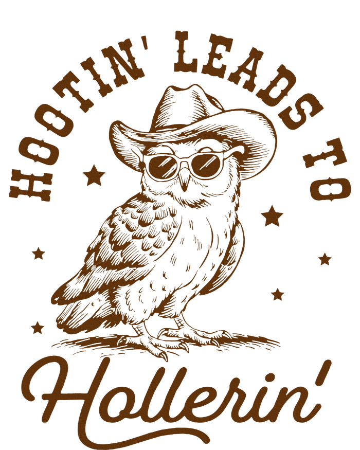 Hootin Leads To Hollerin Owl Cowboy T-Shirt