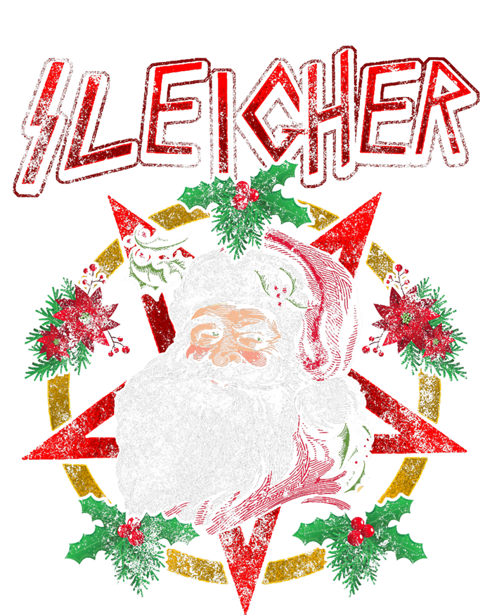 Sleigher Heavy Metal Santa Claus Christmas Xmas Gift T-Shirt