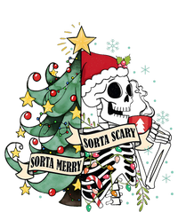 Sorta Merry Sorta Scary Skeleton Snow Christmas Xmas Pajamas T-Shirt