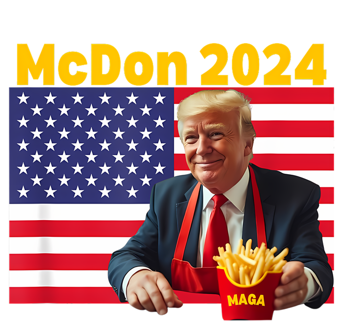 Mcdon 2024 Funny Donald Trump French Fry Cooking Fries Toddler Sweatshirt