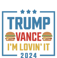 Trump Vance Im Lovin It Hamburger 2024 Election 2024 Women's Racerback Cropped Tank