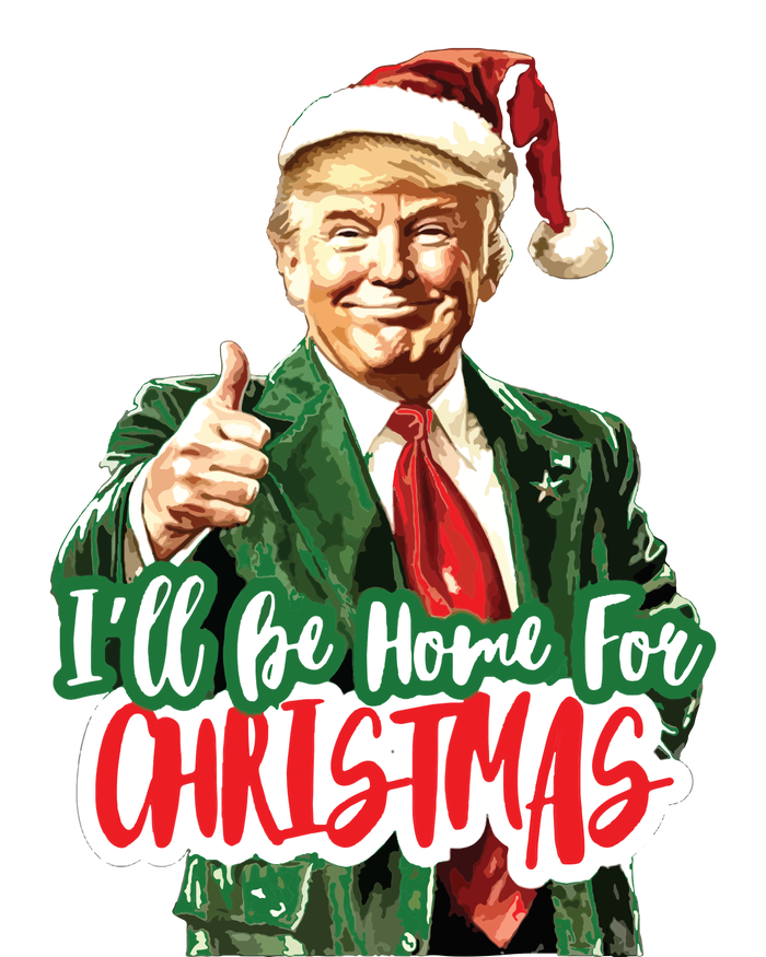 Trump ILl Be Home For Christmas Kids Long Sleeve Shirt