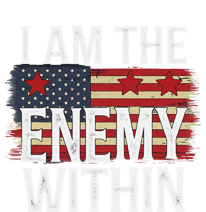 I Am The Enemy Within Kamala Harris Vs Trump Hooded Wearable Blanket