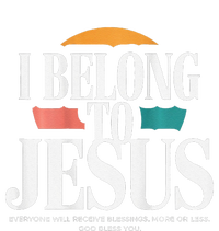 I Belong To Jesus Cross Minimalist Christian USA-Made Snowflake Beanie