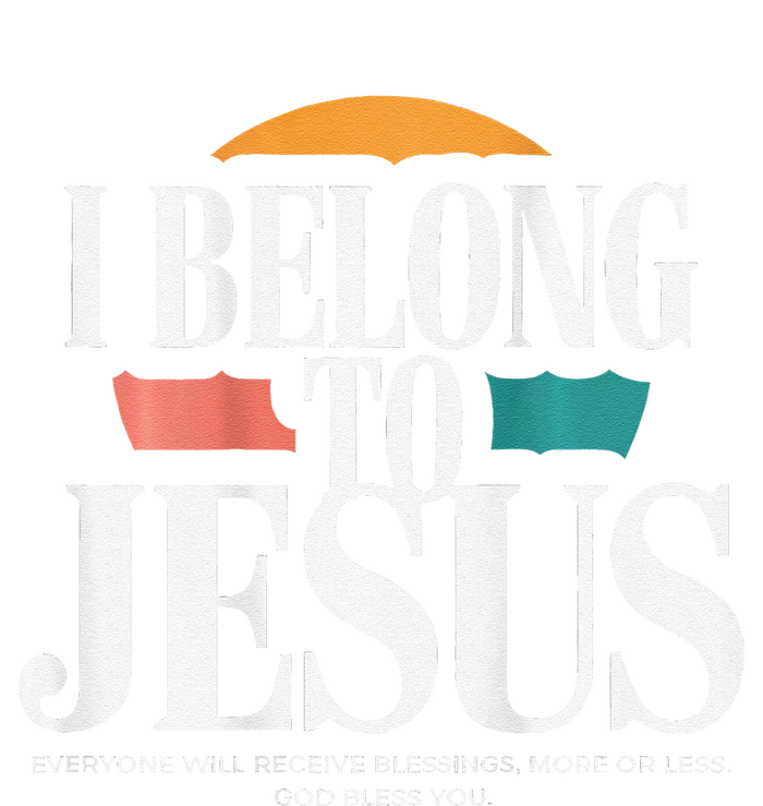 I Belong To Jesus Cross Minimalist Christian USA-Made Snowflake Beanie