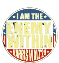 I Am The Enemy Within Harris Walz 2024 Merch Kids Hoodie