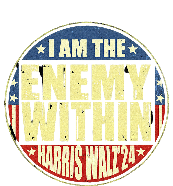 I Am The Enemy Within Harris Walz 2024 Merch Kids Hoodie