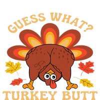 Funny Thanksgiving Guess What Turkey Butt Women's Tri-Blend 3/4-Sleeve Raglan Shirt