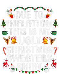 Funny Due To Inflation Ugly Christmas Sweaters Women's Strappy Tank