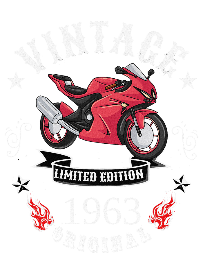 Birthday Man Biker 1963 Gift Motorcycle Red Superbike T-Shirt