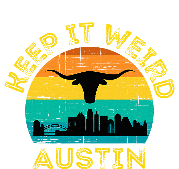 Vintage Austin Texas Keep It Weird Sunset T-Shirt