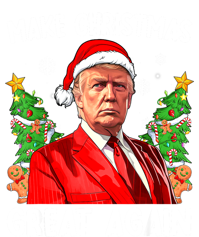 Funny Trump 2024 Make Christmas Great Again Funny Xmas Santa Gift T-Shirt