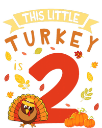 This Little Turkey Is 2 Years Happy Birthday Thanksgiving T-Shirt