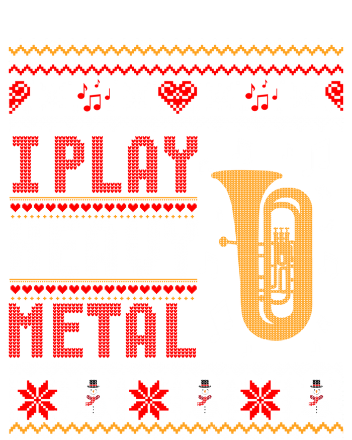 Tuba I Play Heavy Metal Ugly Christmas Cute Gift Ladies Essential Flowy Tank